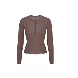 Brown Long Sleeve Top